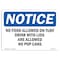 Signmission OSHA Notice, 5" Height, No Food Allowed On Turf Drinks With Lids Sign, 7" X 5", Landscape OS-NS-D-57-L-14556 - alternate 1